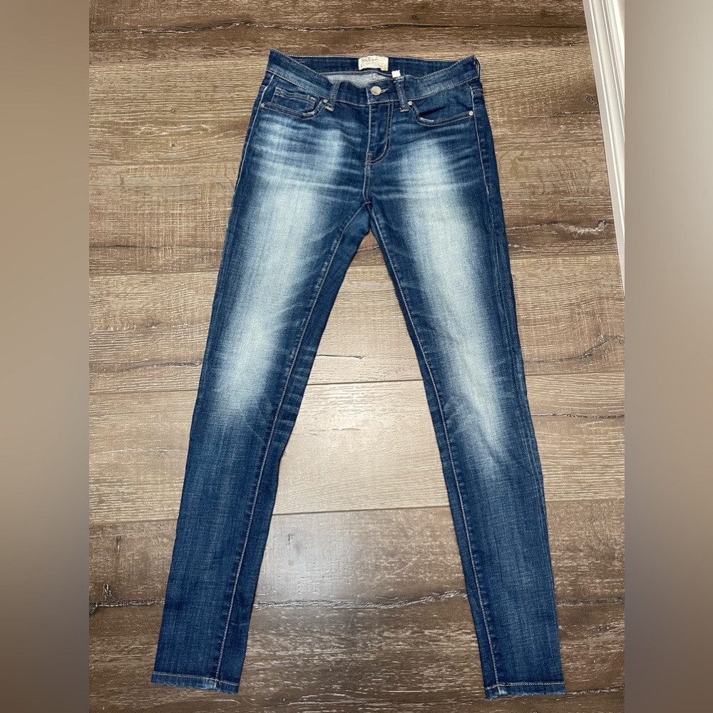 BKE Stella Skinny Distress Washed Jeans Denim